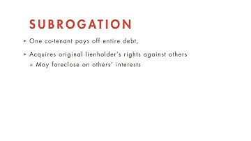 Property Law tutorial: Rights and Obligations among All Co-Tenants - Part 3 | quimbee.com