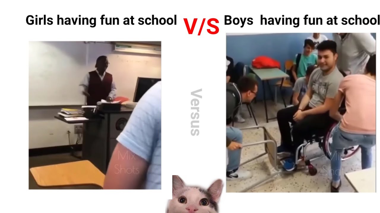 Girls having fun V/S boys having fun 
