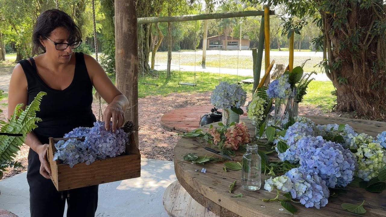 Fazendo artes rústicas e vintage para o CHÁ da Sofia