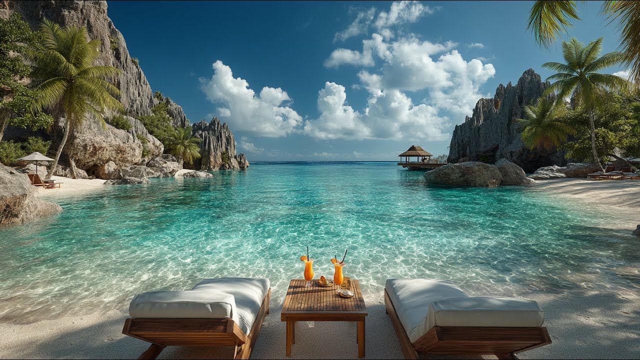 Cover Tropical Beach Lounge Chillout Music for Relaxation, Study and Slow Living by the Ocean