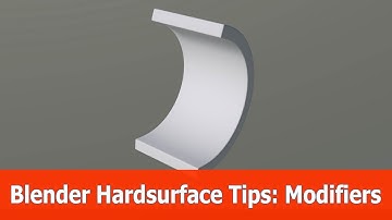 Blender Hardsurface Modeling Tips : Modifiers