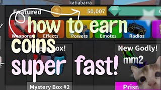 how to farm coins super fast in mm2!