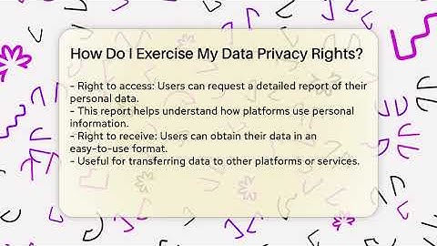 How Do I Exercise My Data Privacy Rights? - Everyday-Networking