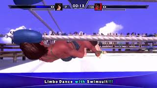 #RumbleRoseXX bikini Rivalry showdown match: "The Legecy vs Dr. Cutter"!#RRX#MiggyValentines39