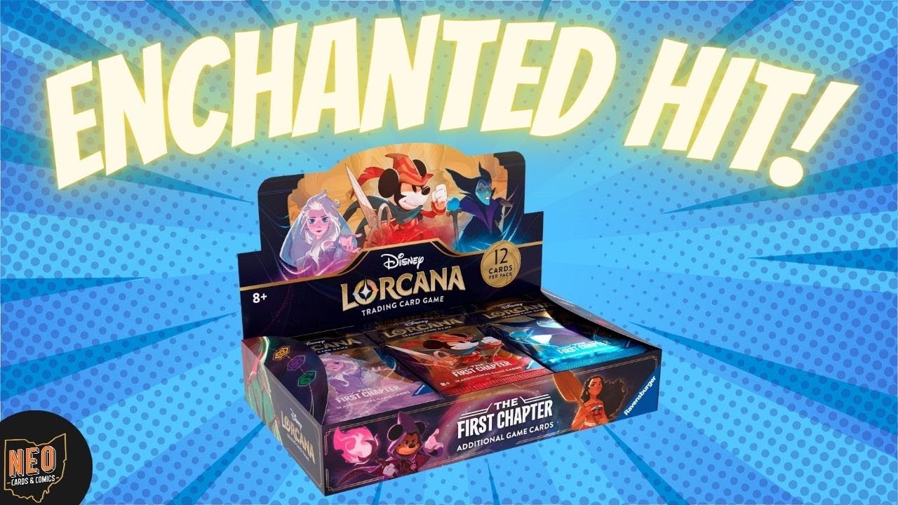 Disney Lorcana Booster Box opening and I hit a ridiculously rare Enchanted.
