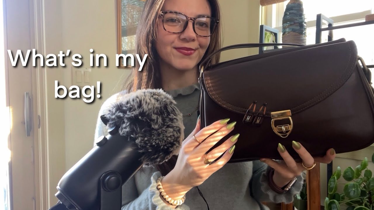 ASMR Whispered What’s In My Bag🫶🏻