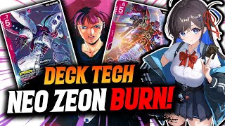 A NEO META POWERHOUSE! R/W Neo Zeon Blocker Burn Deck Tech ► Gundam Card Game