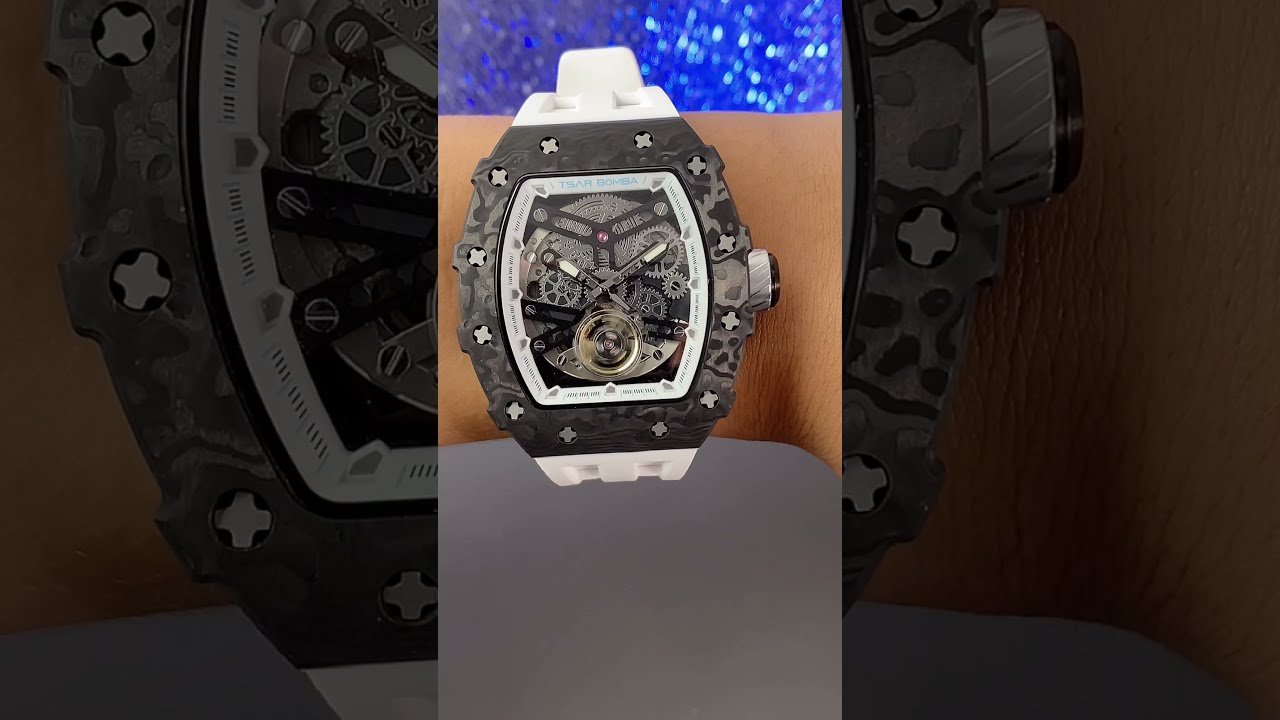 TB8208 Carbon Fiber Men Watch-Do you like it? 50M Waterproof