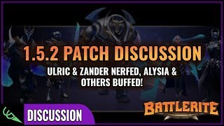 Ulric and Zander Nerfed, Buffs to Alysia and others - 1.5.2 Patch Notes Discussion | Battlerite