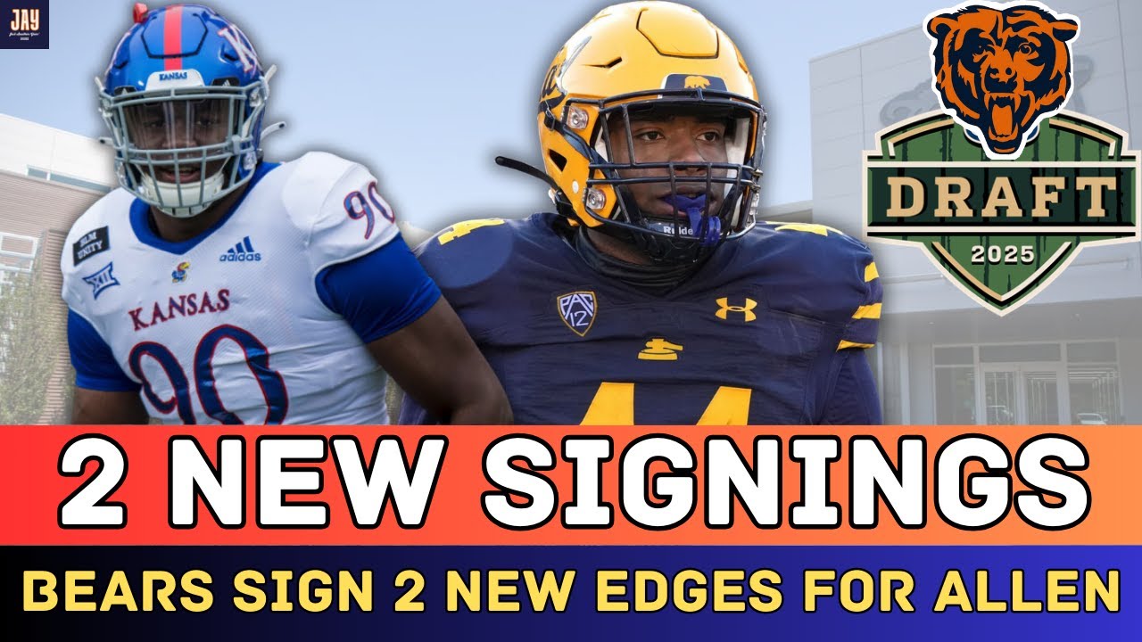 🔥 Chicago Bears Sign BIG EDGE Rushers Jereme Robinson & Xavier Carlton  in UDFA. Bears News