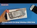 Nintendo Switch Lite (Gray) Unboxing & Initial Setup