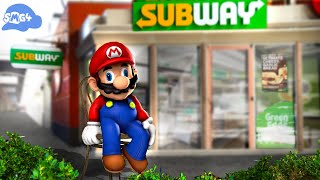 SMG4: Mario goes to subway and purchases 1 tuna sub with extra mayo