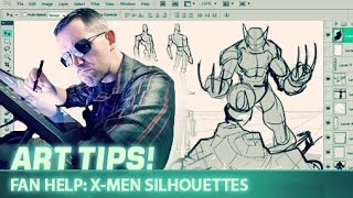 Art Tips: Fan Help - XMen Silhouettes