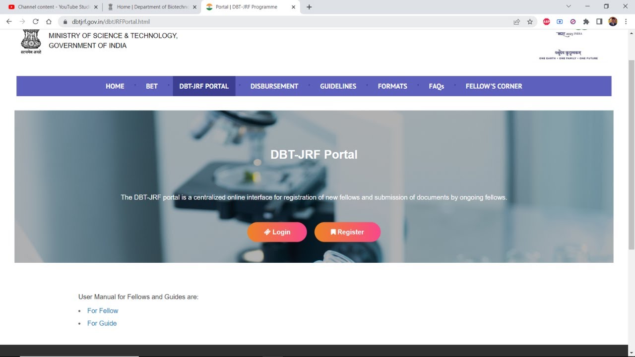 DBT BET JRF Issuance of Award Letter | Activation of Fellowship | GUIDELINES | complete Information