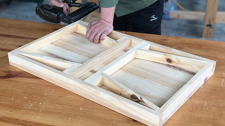 Woodworking Project From Old Pallet - Make A Folding Table Without Hinges