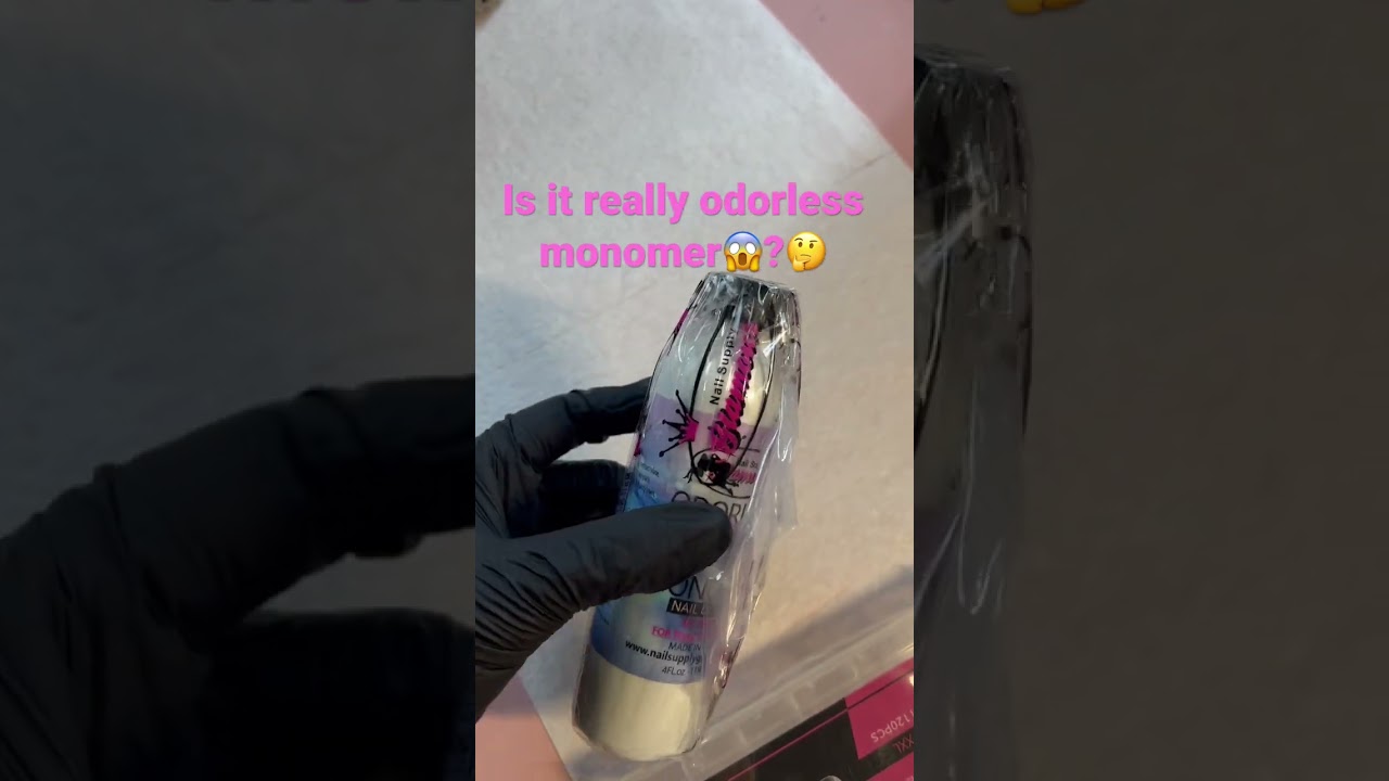 Testing nail supply glamour odorless monomer🫢😱🤔💭