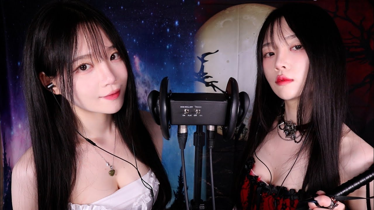 ASMR(Sub✔) Близнецы: дыхание в уши, всасывание и ротовые звуки для моментальных мурашек