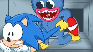 Sonic and Huggy Poppy Playtime Squid Game