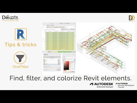 Find, filter, and Colorize Revit Elements with DiRootsOne - OneFilter