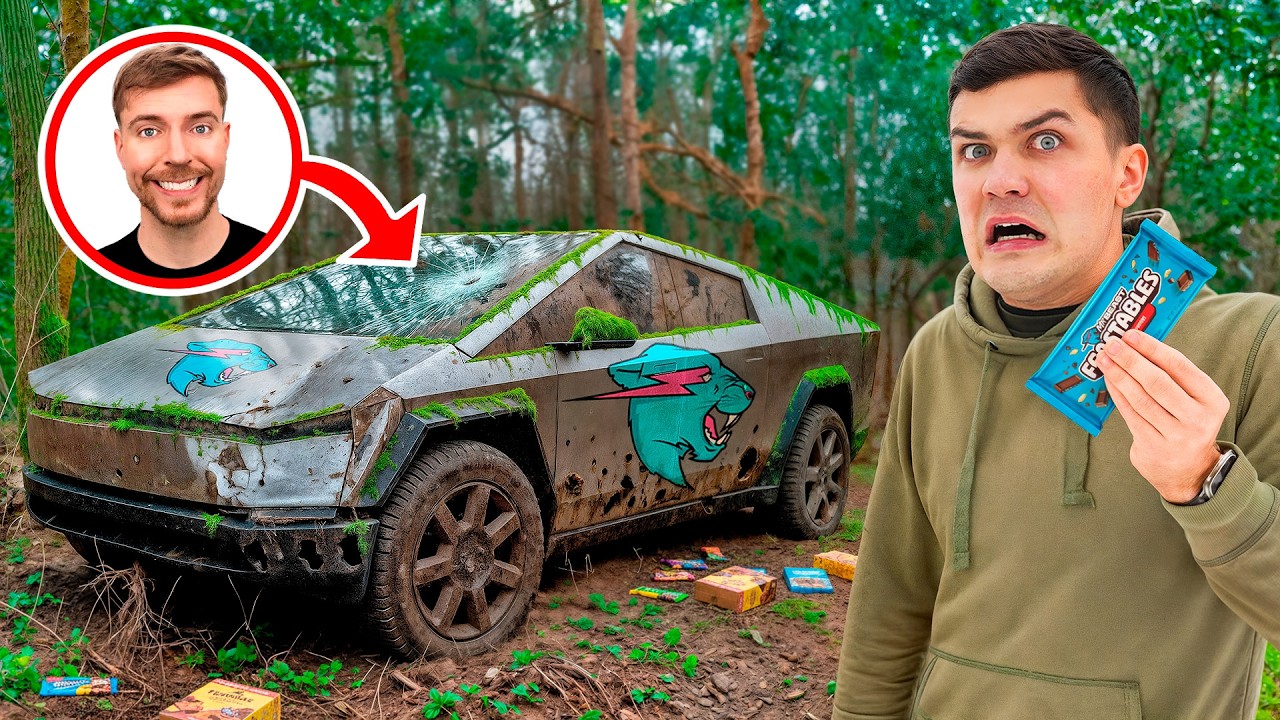 I Found MrBeast's Abandoned Tesla! Can We Repair it?