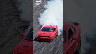 dodge Challenger drifting on road #music #automobile #drift #song
