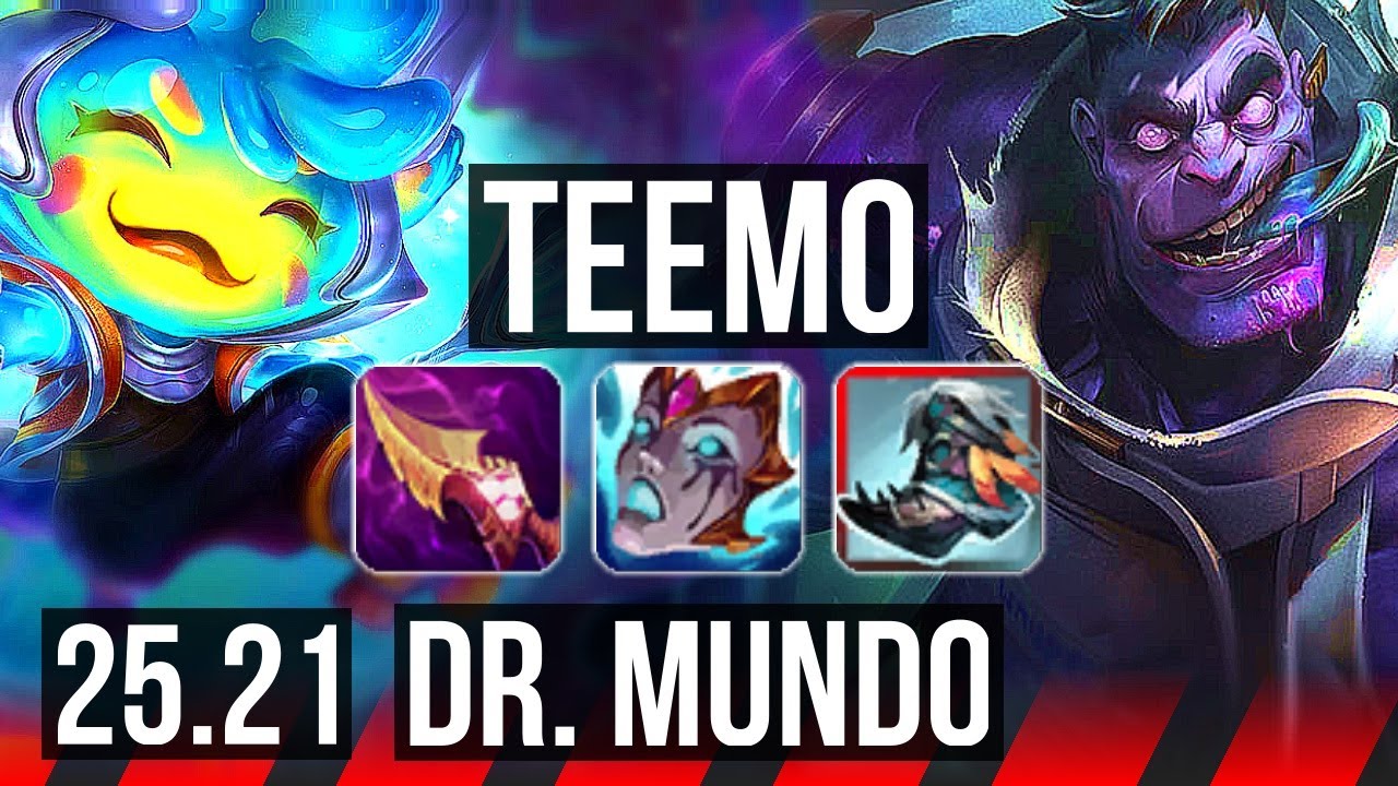 TEEMO vs DR. MUNDO (TOP) | Quadra, 10/1/5, Legendary | EUW Master | 25.21