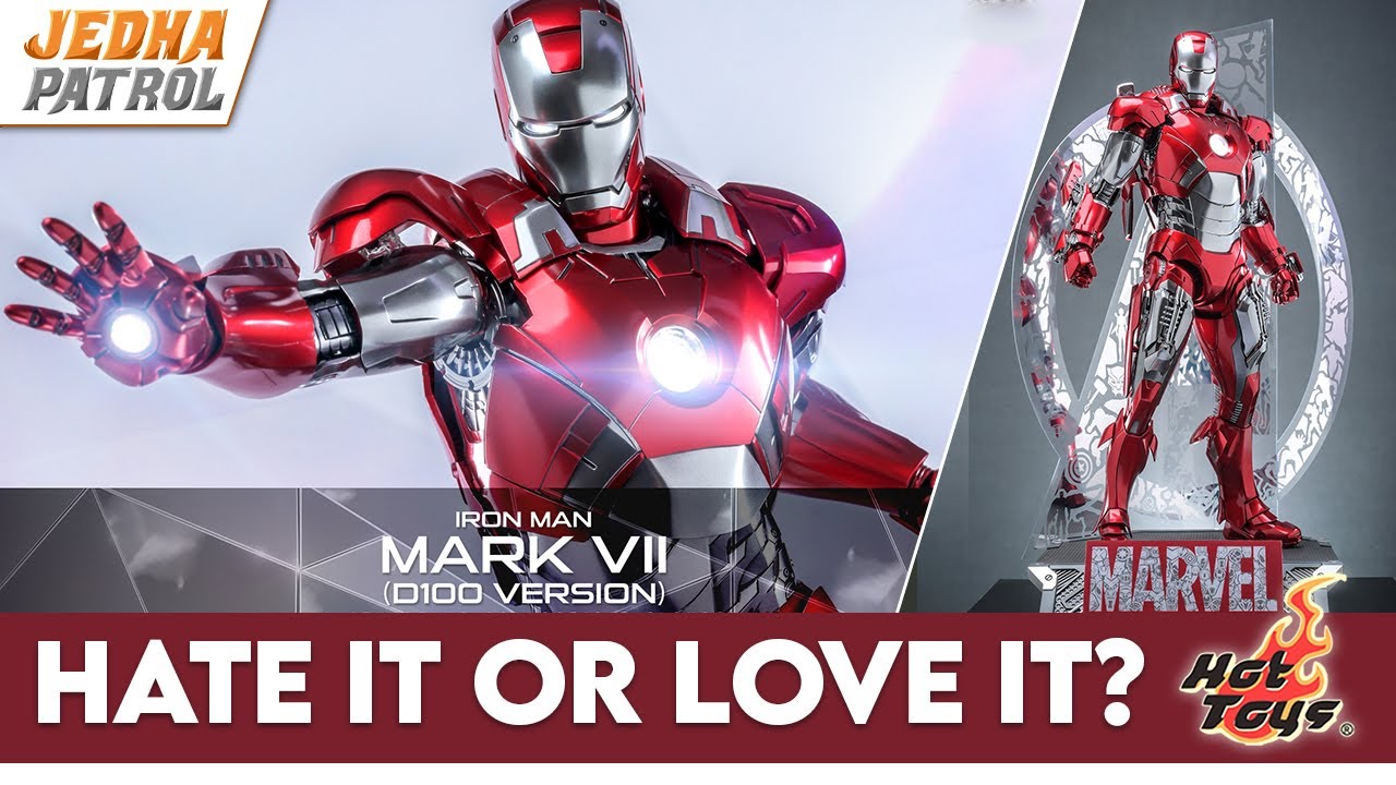 Limited Edition D100 Hot Toys Iron Man Figure Preview - YouTube 