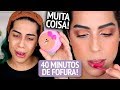 Maquiagem COMPLETA usando produtos COREANOS 2 😱