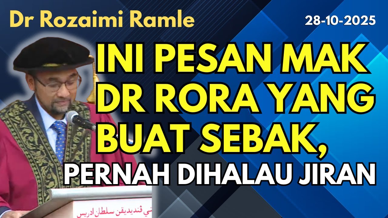 Dr Rozaimi Ramle: Pesan Mak Dr Rora Yang Buat Sebak, Pernah Dihalau Jiran