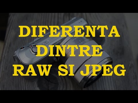 Diferentele dintre formatele foto JPEG si RAW