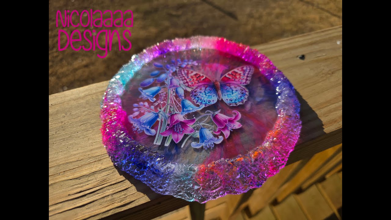 Druzy Resin Tray Pivot (Not the Plan, But a Save!)