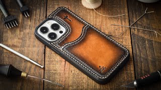 Skinning My Phone Case With Leather  Leather Craft