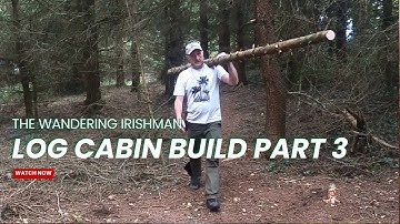 Log Cabin Build Part 3 | My Woodlands Series 🏕