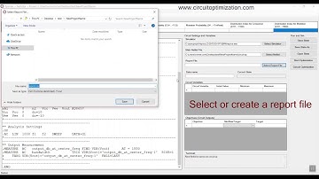 Electrical/Electronics circuit optimization using Optimer