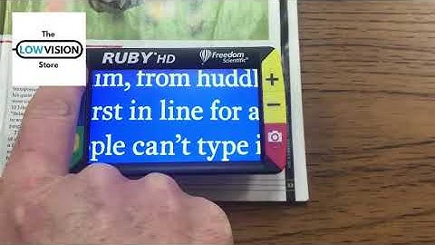 Ruby Xl Portable Video Magnifer The Low Vision Store