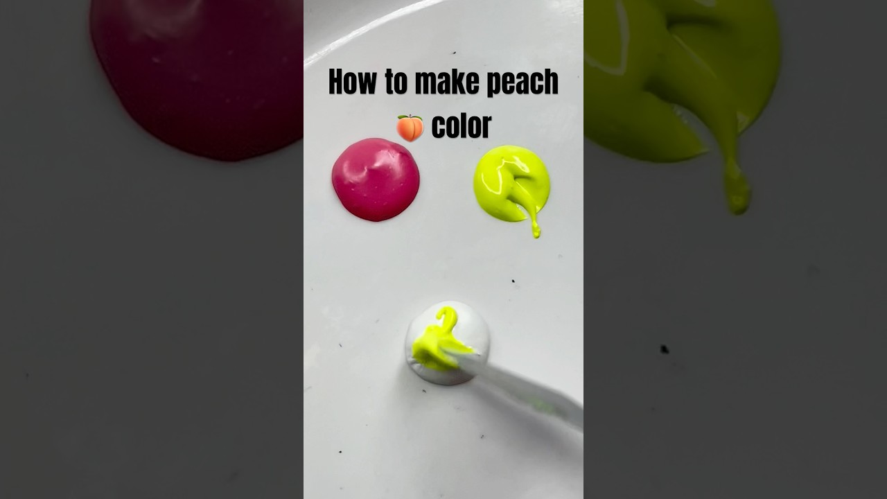 How to make Peach 🍑 Color 