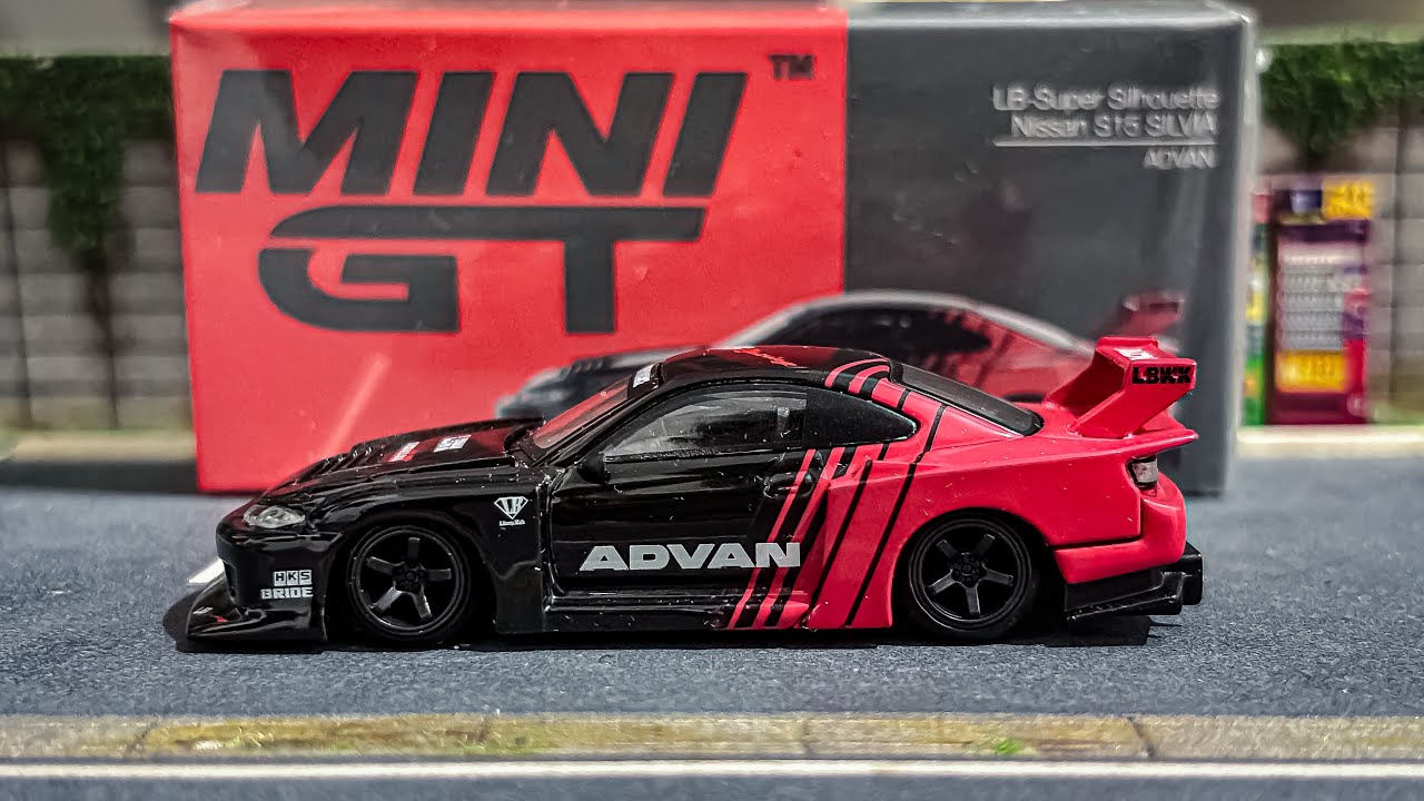 UNBOXING MINI GT NISSAN SILVIA S15 LBWK ADVAN | BY BANG NAGA GARAGE ...