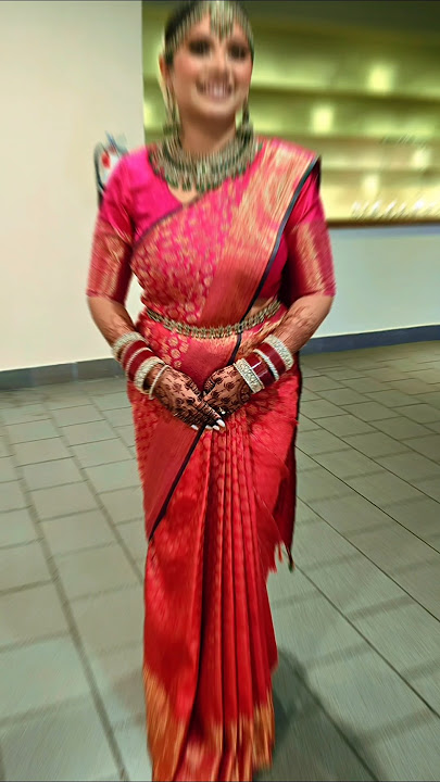 Traditional Saree draping look 🥻 #sareedrape #sareedrapinglook