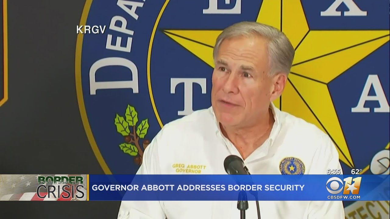 Texas Gov. Abbott addresses border security - YouTube