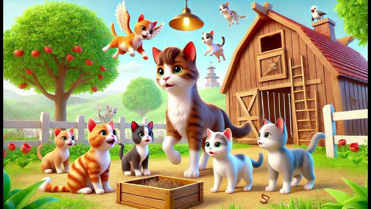 Counting the Barn Cats 🐾🐱🎵 - Nursery Rhymes & Kids Songs