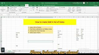 How to create Add In List in excel. #Add in list in excel by ComputerSkills 61 views 4 months ago 10 minutes, 10 seconds