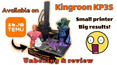 I got a 3D printer from temu! 3D printing options on temu | Kingroon KP3S unboxing & review!