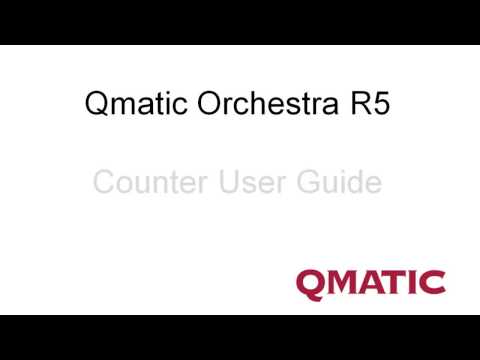 Qmatic Counter User Guide part 1