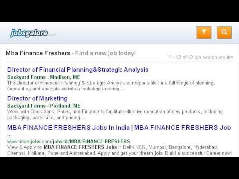 jobs for mba finance freshers youtube jobs with mba