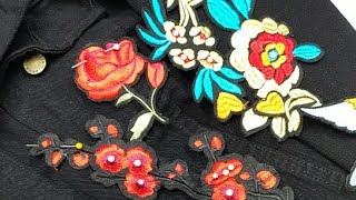 Como bordar pedreria y apliques en jean, Nueva serie de bordados en vivo con Marianela Isashi