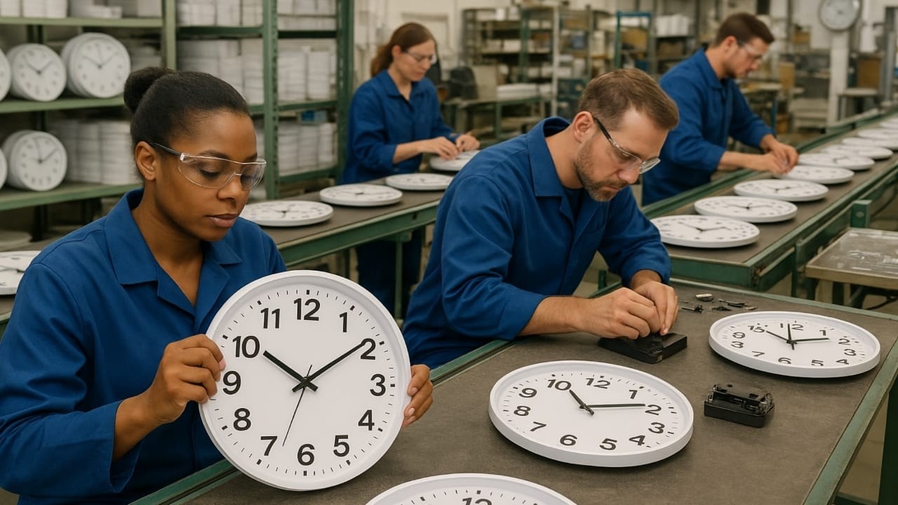 Amazing Factory Process of Making Wall Clock | Factory Mass Production