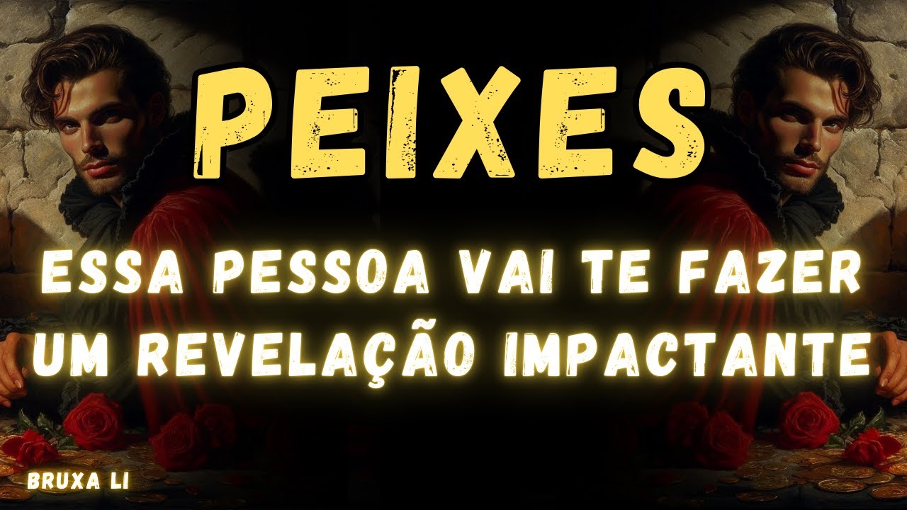 PEIXES♓ ESSA PESSOA VAI TE FAZER UM REVELAÇÃO IMPACTANTE