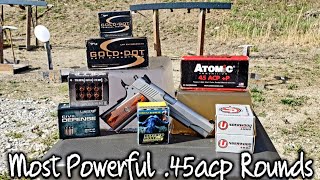 The Most Powerful .45acp Ammo You Can Buy - Ballistic Gel Test screenshot 5