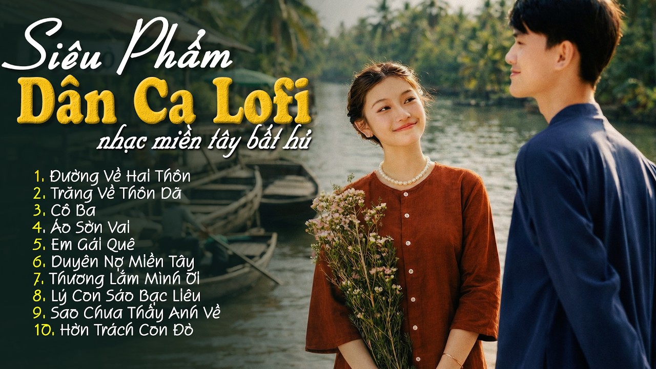 10 Ca Khúc Dân Ca Lofi Đang Bão Mạng Xã Hội 2026 - Nhạc Miền Tây Lofi Chill Dễ Nghe Dễ Ngủ