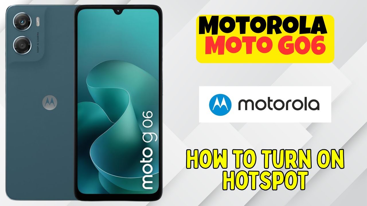 Как включить точку доступа на Motorola Moto G06 | Раздача интернета по Wi-Fi